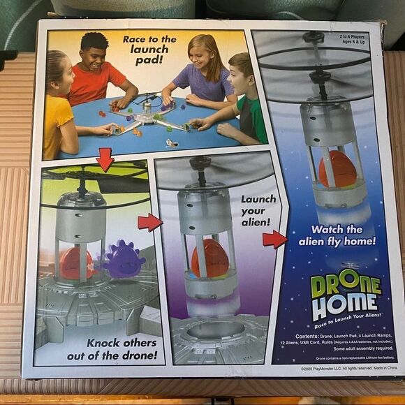 PlayMonster Drone Home Game with Real Flying Drone 8 & Up Gift Board Family Fun - Picture 10 of 16